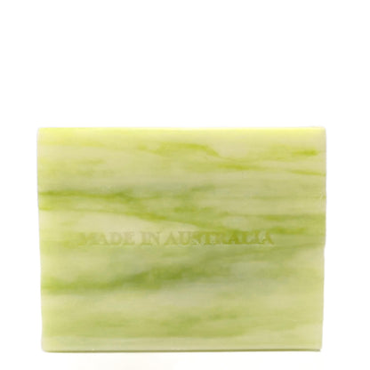 10x 100g Plant Oil Soap Basil Lime Mandarin Scent Pure Natural Vegetable Base Bar