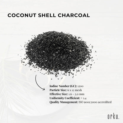 1Kg Granular Activated Carbon GAC Coconut Shell Charcoal - Water Air Filtration