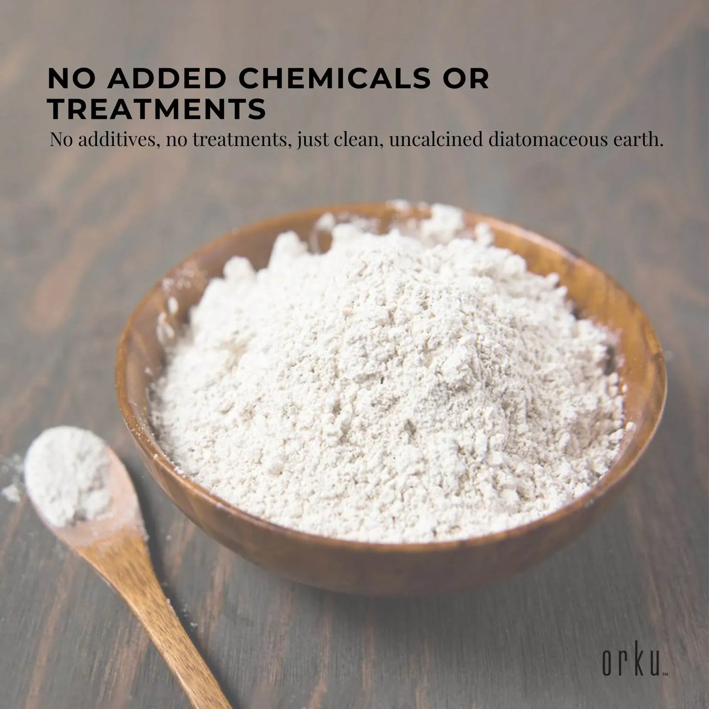 Orku 400g Fossil Shell Flour - Livestock Garden Pet Diatomaceous Earth