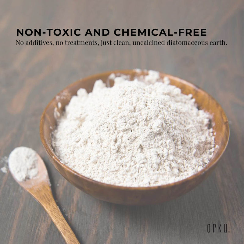 Orku 5Kg Fossil Shell Flour - Livestock Garden Pet Diatomaceous Earth