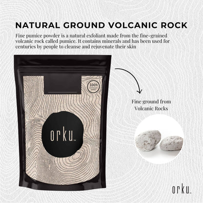 100g Ground Pumice Stone Granular Powder Eco Exfoliant Body Scrub Soap Additive