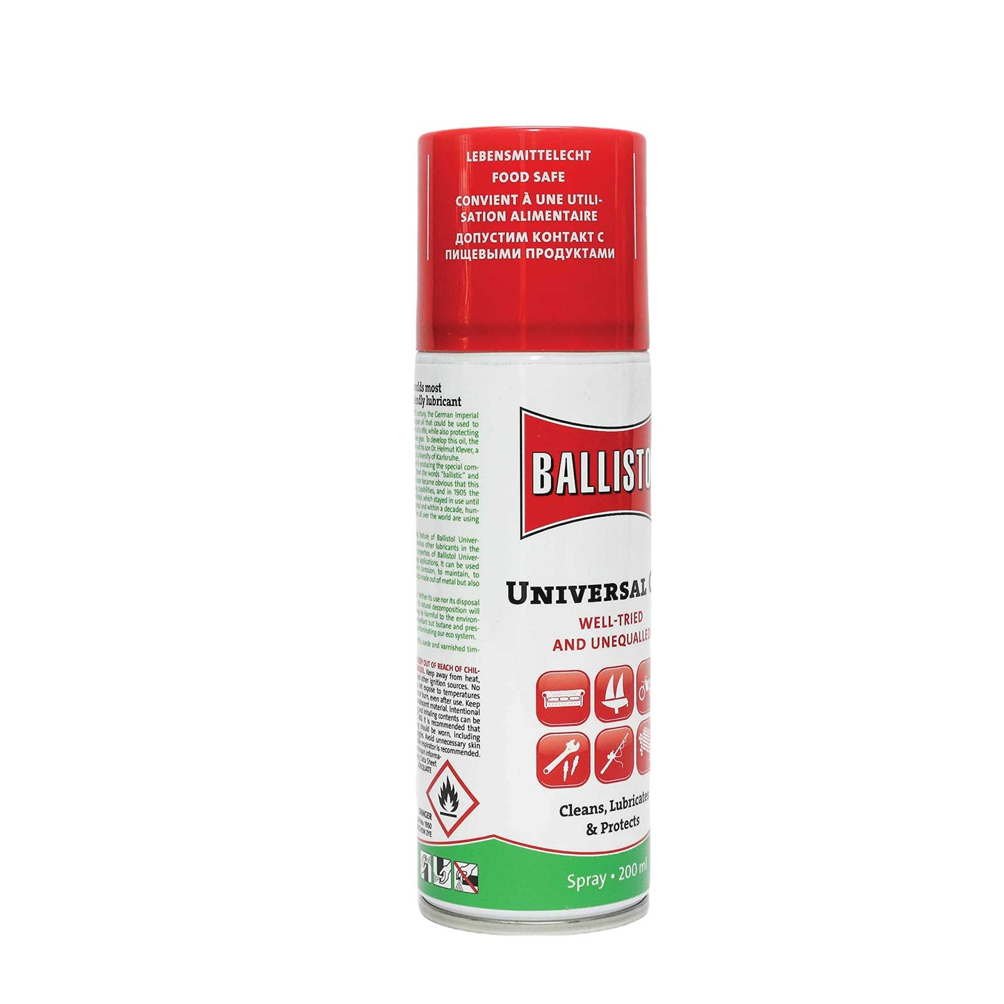 Ballistol 200ml Universal Oil Lubricant Spray Eco Biodegradable Cleaner