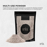 50g Organic Sodium Bentonite Clay Powder - Cosmetic Montmorillonite
