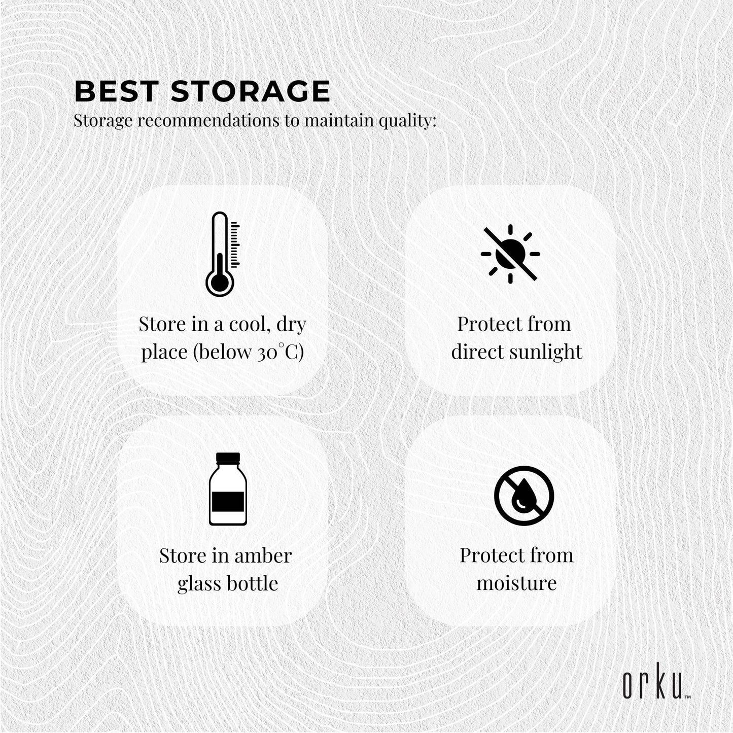 Orku 500ml Organic Castor Oil - Hexane Free Cold Pressed