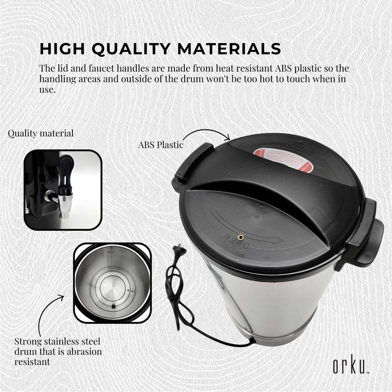 8L Orku Candle Wax Heater With Core Heating Tap - Electric Warmer Melter Pot