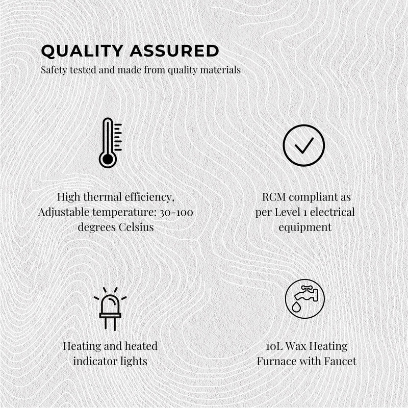 10L Orku Candle Wax Heater With Core Heating Tap - Electric Warmer Melter Pot