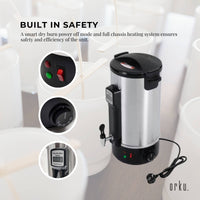 8L Orku Candle Wax Heater With Tap And Accessories - Candle Making Melter Pot