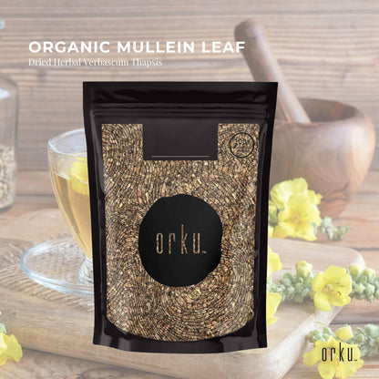 50g Organic Mullein Leaf - Dried Herbal Verbascum Thapsis