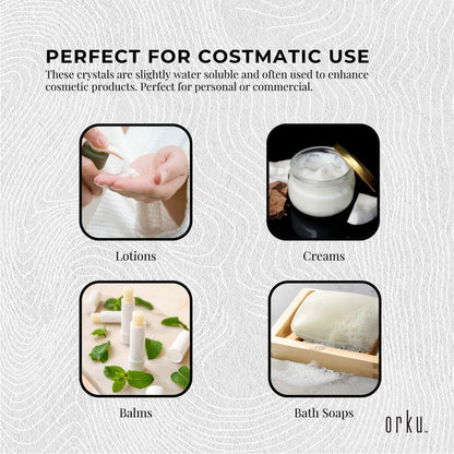 Orku 100g Menthol Crystals - USP Grade L-Menthol Mint Flakes C10H200