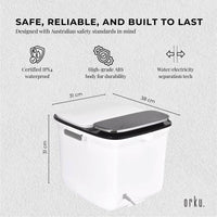 Foot Spa Automatic Water Heating Massager - Electric Pedicure Bath