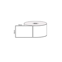 10 Rolls x 400 Label Stickers 102x150mm - Direct Thermal White Shipping Labels