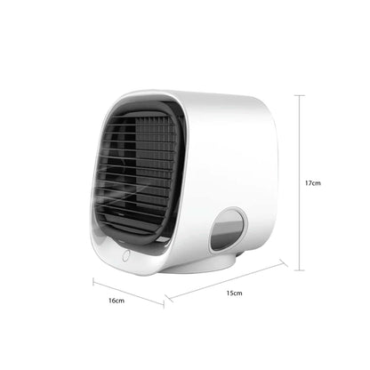 USB Mini Air Purifier - Portable Desktop Air Conditioner Cooling Fan With Water