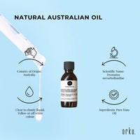 Orku 10ml Pure Emu Oil - Natural Undiluted Australian Dromaius Novaehollandiae