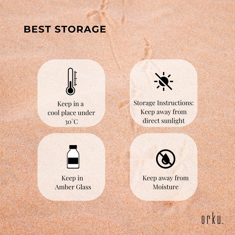 Orku 10ml Pure Emu Oil - Natural Undiluted Australian Dromaius Novaehollandiae