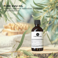 Orku 250ml Pure Emu Oil - Natural Undiluted Australian Dromaius Novaehollandiae