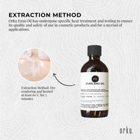 Orku 250ml Pure Emu Oil - Natural Undiluted Australian Dromaius Novaehollandiae