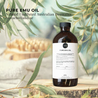 Orku 500ml Pure Emu Oil - Natural Undiluted Australian Dromaius Novaehollandiae