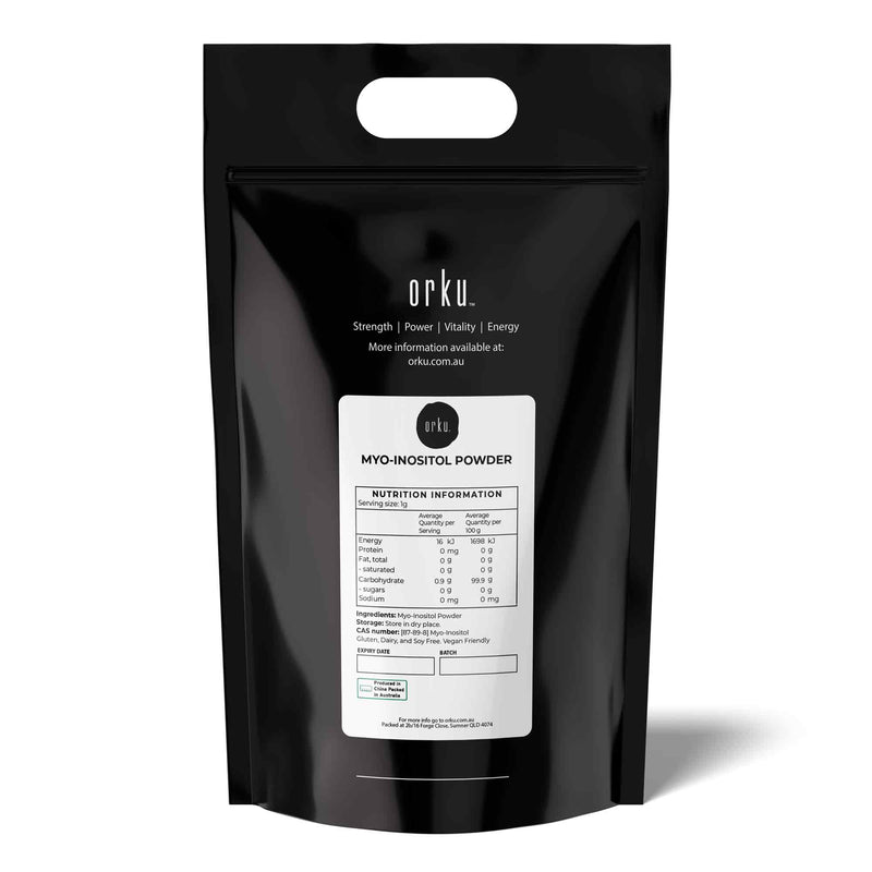 Orku 5Kg Myo Inositol Powder - USP Grade High Purity Unflavoured