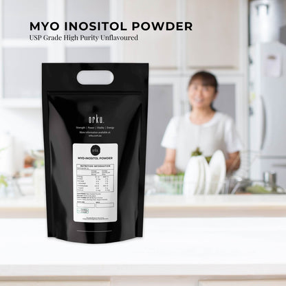 Orku 10Kg Myo Inositol Powder - USP Grade High Purity Unflavoured