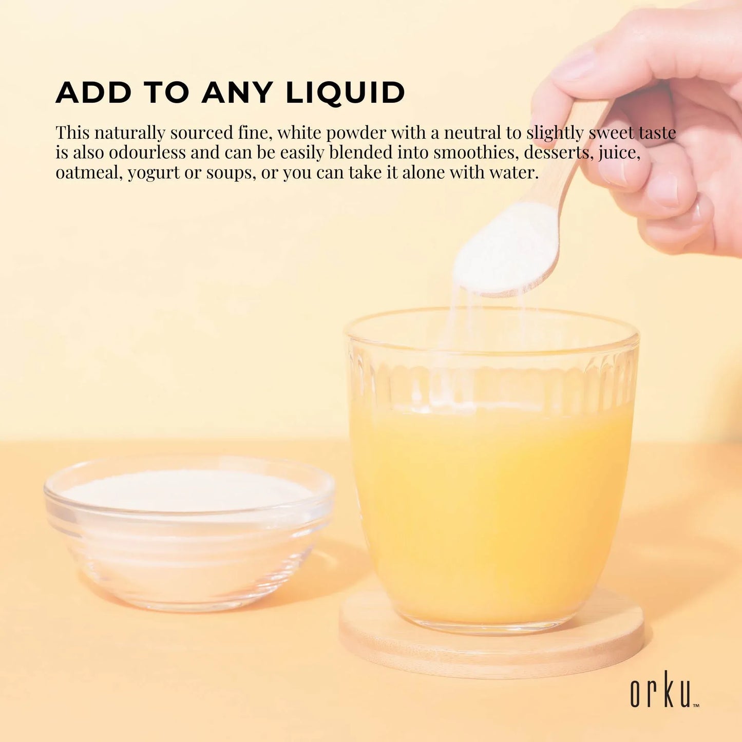 Orku 400g Chicory Root Inulin Powder - Unflavoured Food Ingredient