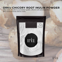 Orku 400g Chicory Root Inulin Powder - Unflavoured Natural Prebiotic Fibre