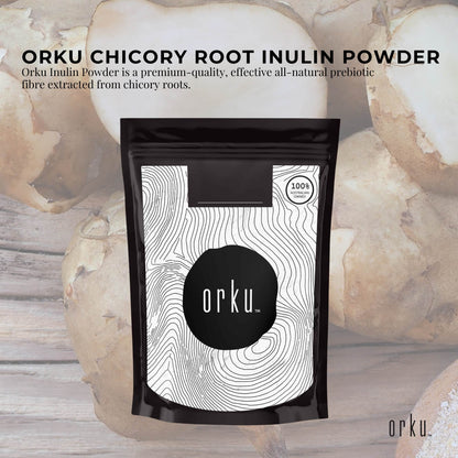 Orku 400g Chicory Root Inulin Powder - Unflavoured Natural Prebiotic Fibre