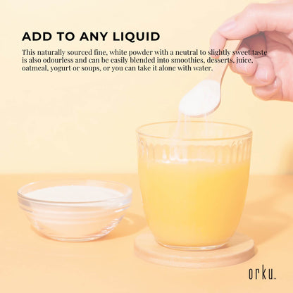 Orku 400g Chicory Root Inulin Powder - Unflavoured Natural Prebiotic Fibre