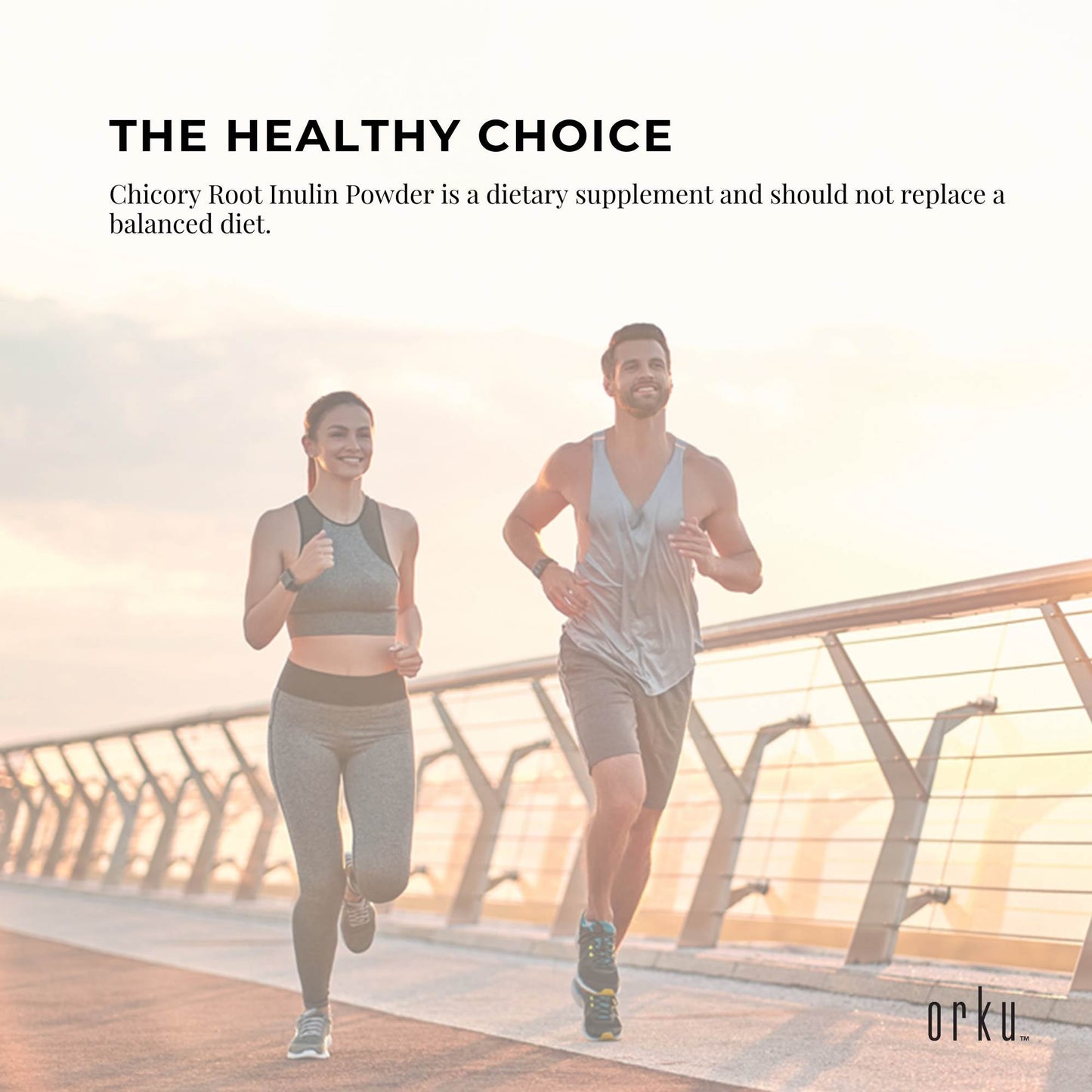 Orku 400g Chicory Root Inulin Powder - Unflavoured Natural Prebiotic Fibre