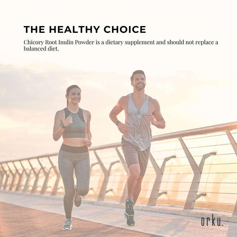 Orku 400g Chicory Root Inulin Powder - Unflavoured Natural Prebiotic Fibre