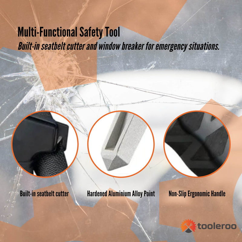 Tooleroo Car Cane Handle 3-in-1 Handy Grip - Lightweight Portable Mobility Tool