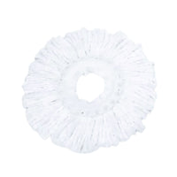 Kitchee Microfibre Mop Head Replacement for Kitchee Spin Mop - White Round