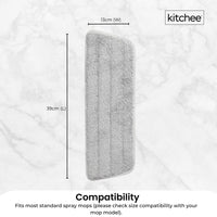 Kitchee Replacement Microfibre Mop Pad for Kitchee Refillable Spray Floor Mop