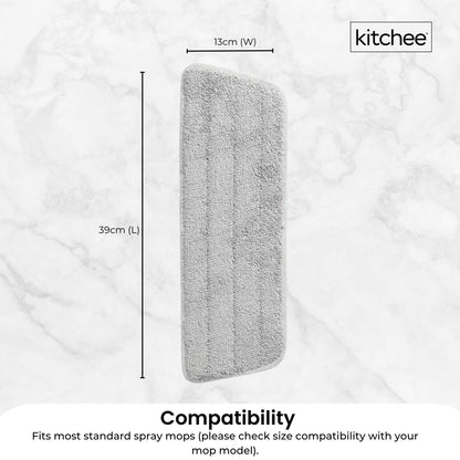 Kitchee Replacement Microfibre Mop Pad for Kitchee Refillable Spray Floor Mop
