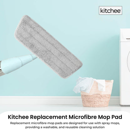 Kitchee Replacement Microfibre Mop Pad for Kitchee Refillable Spray Floor Mop