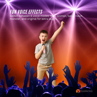 Mini Karaoke Machine and 2x Wireless Microphones Portable Bluetooth Speaker Pink