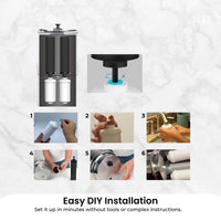 Orku 11L Gravity Benchtop Water Filter + Gauge-Stainless Steel Fluoride Removal