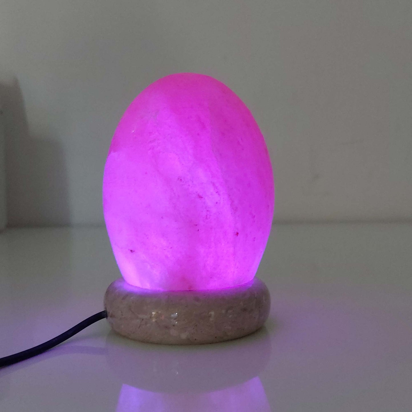 USB Colour Changing Egg Shape Himalayan Pink Salt Lamp Color Change LED Light