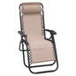 Wallaroo Zero Gravity Reclining Deck Lounge Sun Beach Chair Outdoor Folding Camping - Beige