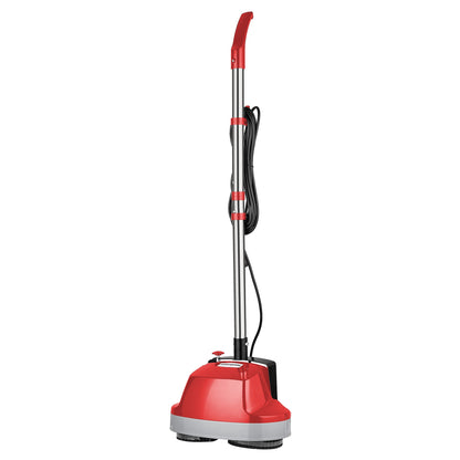 Klika Hauskeeper 5 in 1 Electric 240V Floor Polisher w/ 6M Power Cable Timber Hard Waxer Buffer Cleaner Red