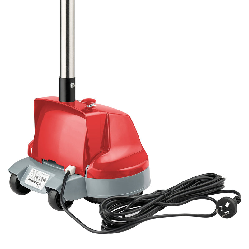 Klika Hauskeeper 5 in 1 Electric 240V Floor Polisher w/ 6M Power Cable Timber Hard Waxer Buffer Cleaner Red