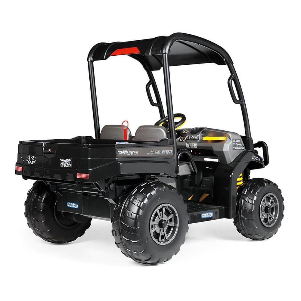 John Deere Midnight Black Gator XUV Kids Ride On Car Dual Seat 12V Battery