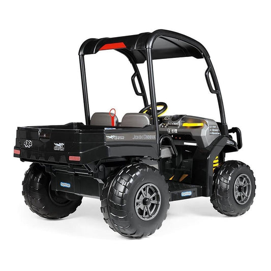 John Deere Midnight Black Gator XUV Kids Ride On Car Dual Seat 12V Battery