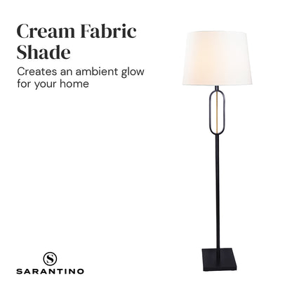 Sarantino Classic Floor Lamp with Empire Shade