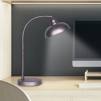 Sarantino Table Lamp Industrial Chic Adjustable Angle - Dark Grey