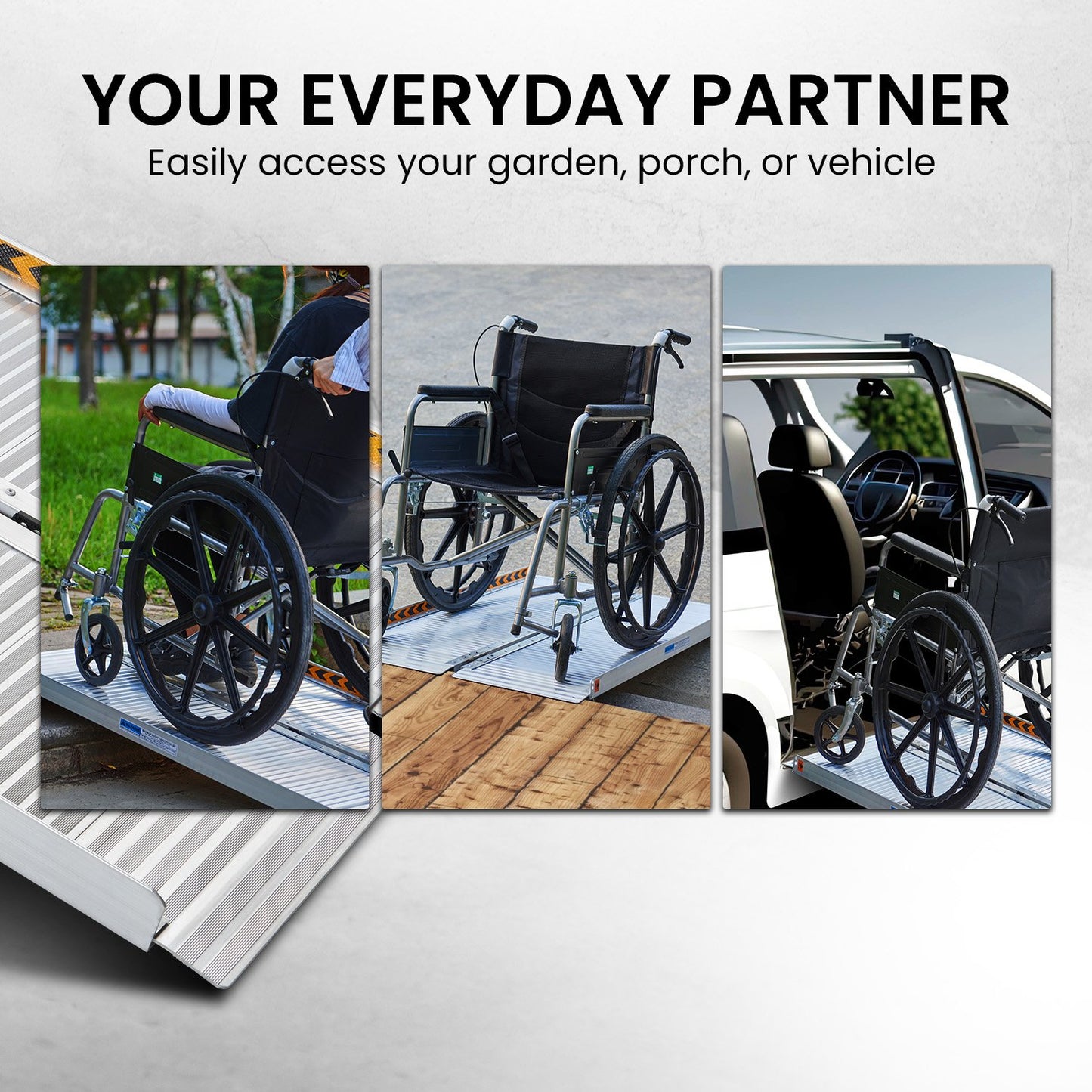 Kartrite 3ft Aluminium Foldable Wheelchair Ramp R01