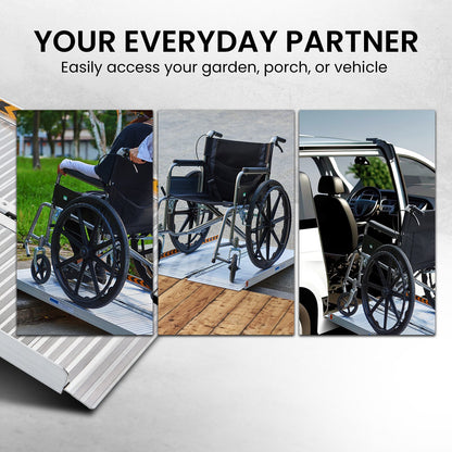 Kartrite 3ft Aluminium Foldable Wheelchair Ramp R01
