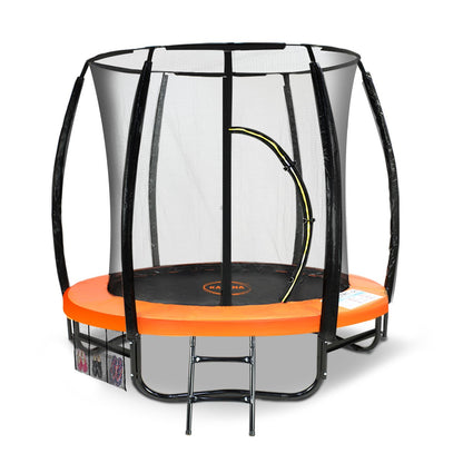 Kahuna Classic 6ft Outdoor Round Orange Trampoline Safety Enclosure