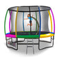 Kahuna 8ft Outdoor Rainbow Trampoline For Kids And Children Suited For Fitness Exercise Gymnastics With Safety Enclosure