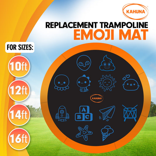 Kahuna 10ft Replacement Trampoline Jumping Mat - Emoji