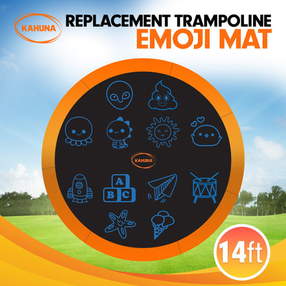 Kahuna 14ft Replacement Trampoline Jumping Mat - Emoji